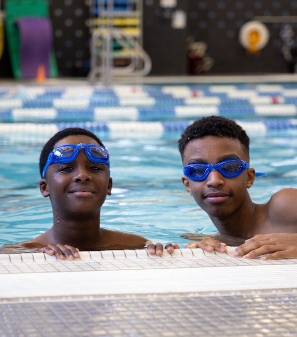 Beacon Academy students swimming