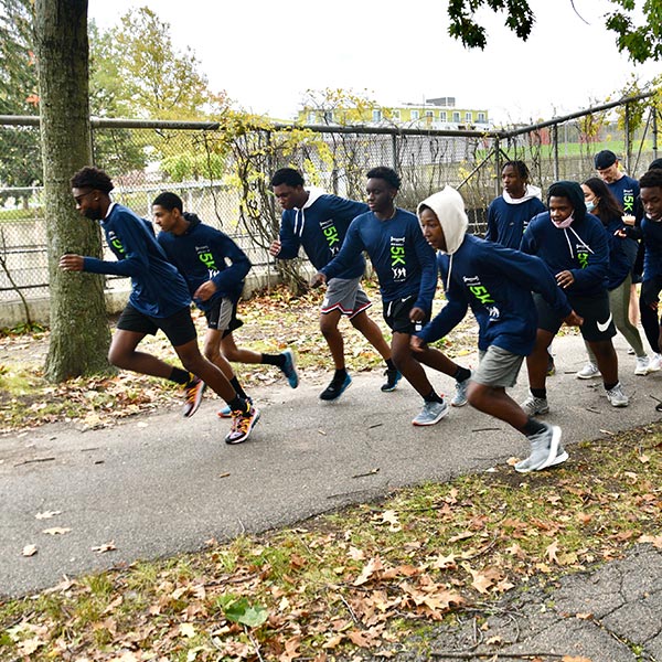 Beacon Academy students running